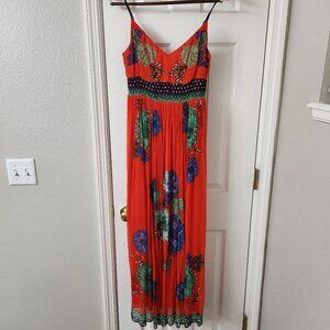Anthropologie floral maxi dress size US 6